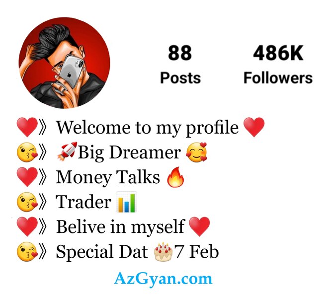 Stylish Bio For Instagram For Boys