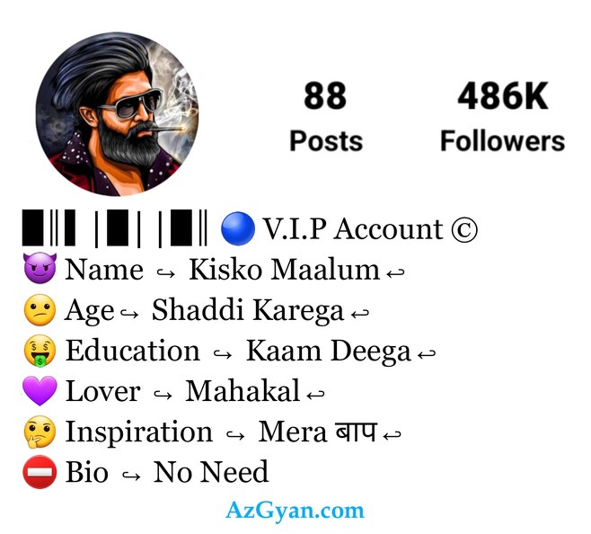 Instagram VIP Bio For Boys