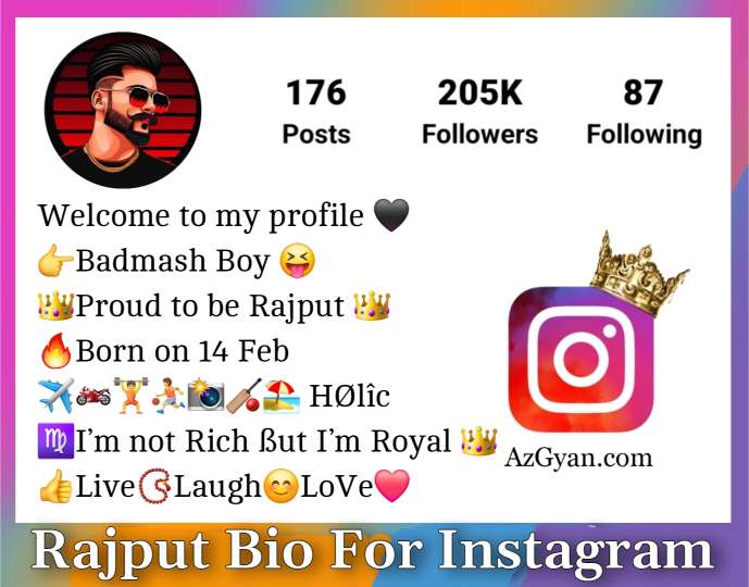 Rajput Bio For Instagram