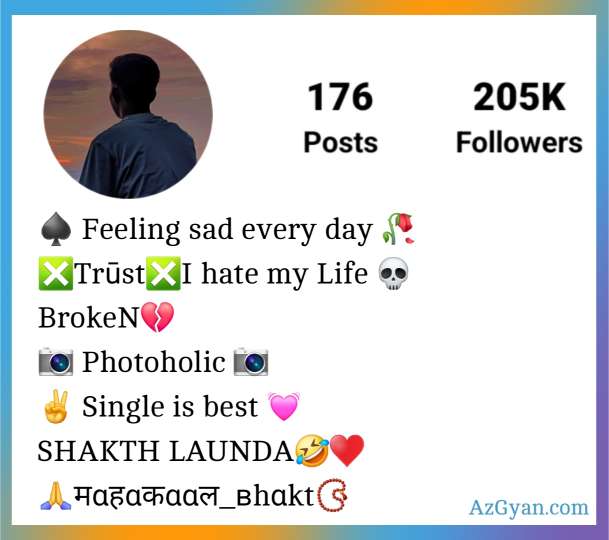 Alone Bio For Instagram With Emoji